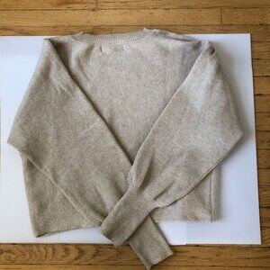 Dolman Sleeved Cropped Sweater